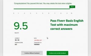Fiverr English Basic Skills Test Answers 2022